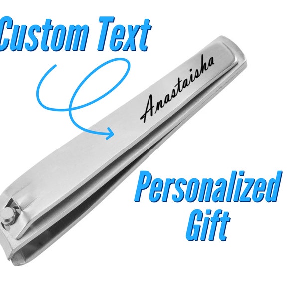 Custom Engraved Nail Clippers, Personalized Stainless Steel Nail Cutter for Grooming, Customizable Nail Clipper, Unique Gift for Men & Women