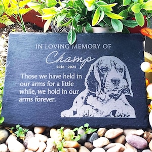 Personalized Memorial Plaque With Custom Engraved Message For Your Loved One, Custom Engraved Memorial Sympathy Gift Plaque For Dog Cat Pet