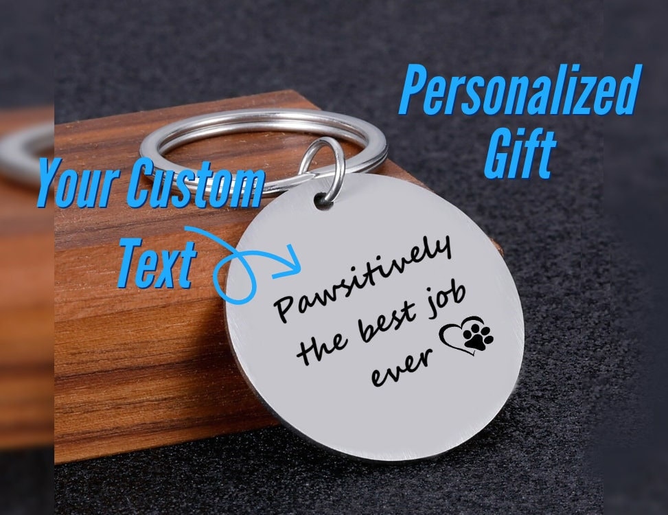 Personalized Vet Tech Keychain: Laser Engraved Appreciation Gift