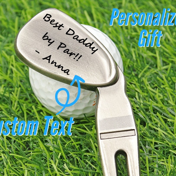 Personalized Golf Ball Marker Divot Tool, Custom Groomsmen Golf Ball Marker Gift, Engraved Father of the Groom  Gift, Customized Golf Gifts