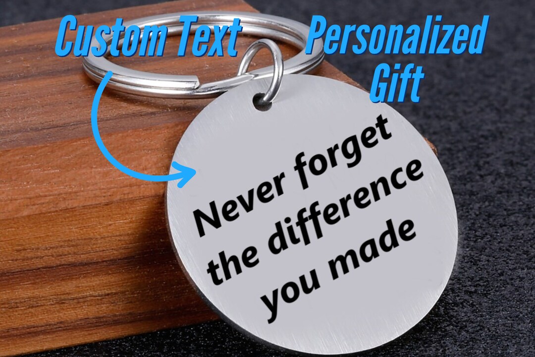 Custom Engraved Keychain With Your Message is an Inspirational ...