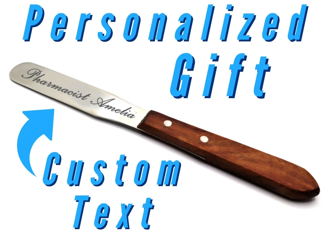 Custom Pharmacy Spatula For Pharmacists And Pharmacy Techs | Personalized  Engraved Pharmacy Spatulas For Coworkers And Pharmacist As Gifts