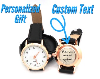Custom Engraved Watches for Women With Personalized Dial Unique