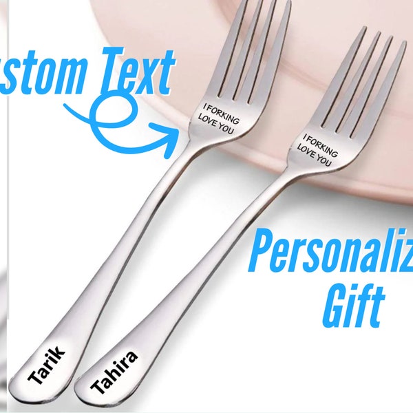 Personalized Silverware Fork And Spoon Gifts For Any Occasion, Custom Engraved Forks For Birthday Gift, Tailored Mothers & Fathers Day Gift