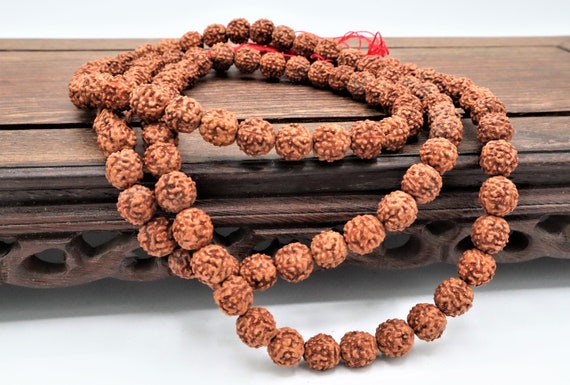 Rudraksha Mala Beads Necklace With 108 Prayer Beads for Japa, Meditation,  and to Increase Calmness Rudraksha Beads, Rosary Beads, Mala -  Canada