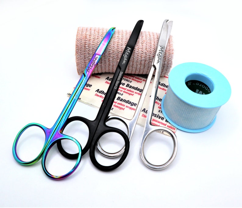 Personalized Bandage Scissors Set of 2 With Suture Scissors Engraved ...