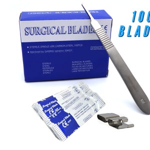 Lames de scalpel 10 Découpe de moule Couteau chirurgical en acier