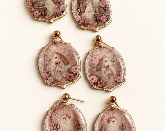 Halloween elegant ghost earrings
