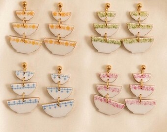 Pyrex inspired earrings