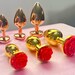 Butt plug Three Piece FLOWER or HEART shaped set, Anal Plug ,Sex Toy Plugs, Jeweled Butt Plug, Metal Butt Plug Dildo,Bdsm,Toys plug