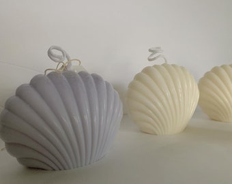 Soy wax shell candle | Scent or no scent | choose color