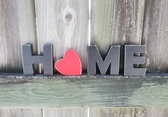 Interchangeable home shelf sitter, HOME sign, seasonal home decor, wood home sign, new home gift, wood shelf sitters, farmhouse home decor