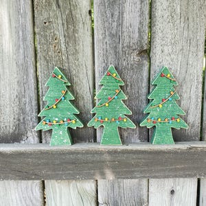 Rustic wooden trees, Christmas trees, Tree shelf sitter, Wooden Christmas tree, Holiday decor, Christmas decor, Rustic decor