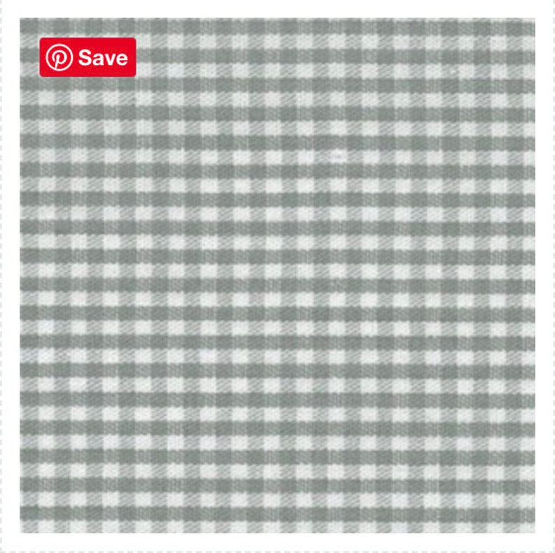 May include: A close-up of a fabric with a gray and white gingham pattern. The pattern consists of evenly spaced squares, creating a classic and versatile design. The fabric is likely used for home decor or apparel.