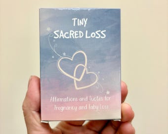Baby Loss Affirmation Cards with Rose Quartz | Grief Gift