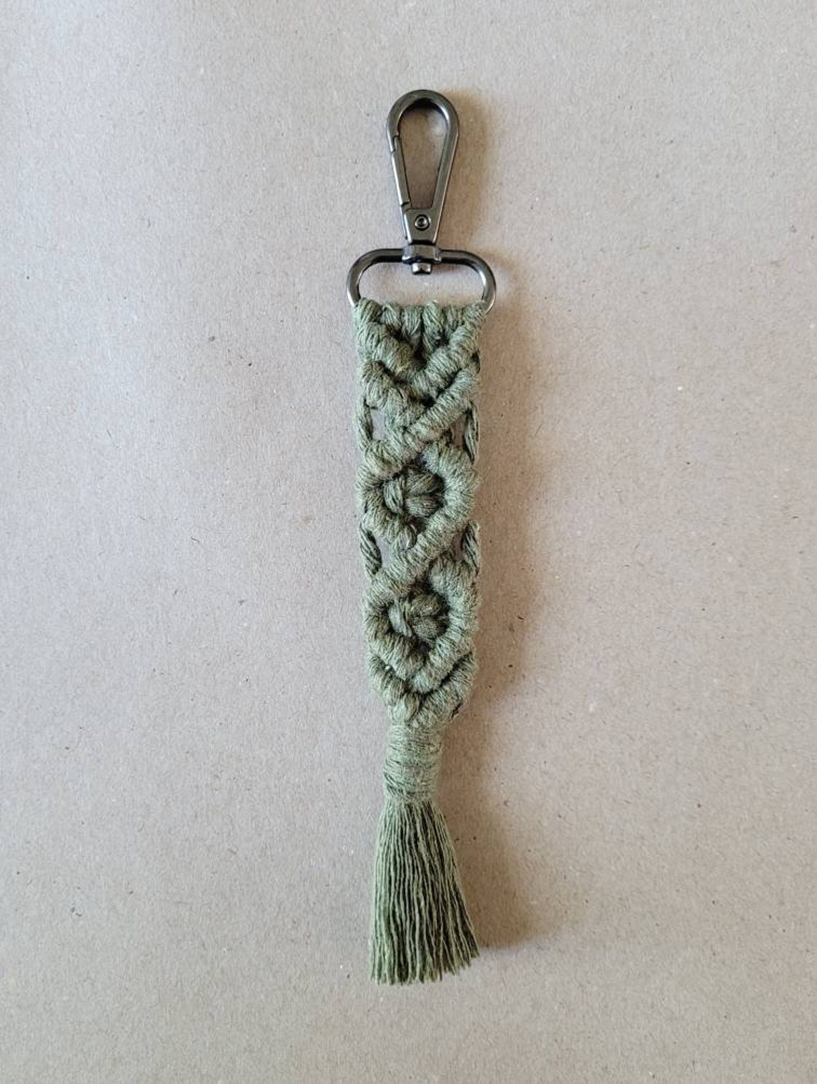 Handcrafted Macramé Keychain Macrame macrame keychains Etsy