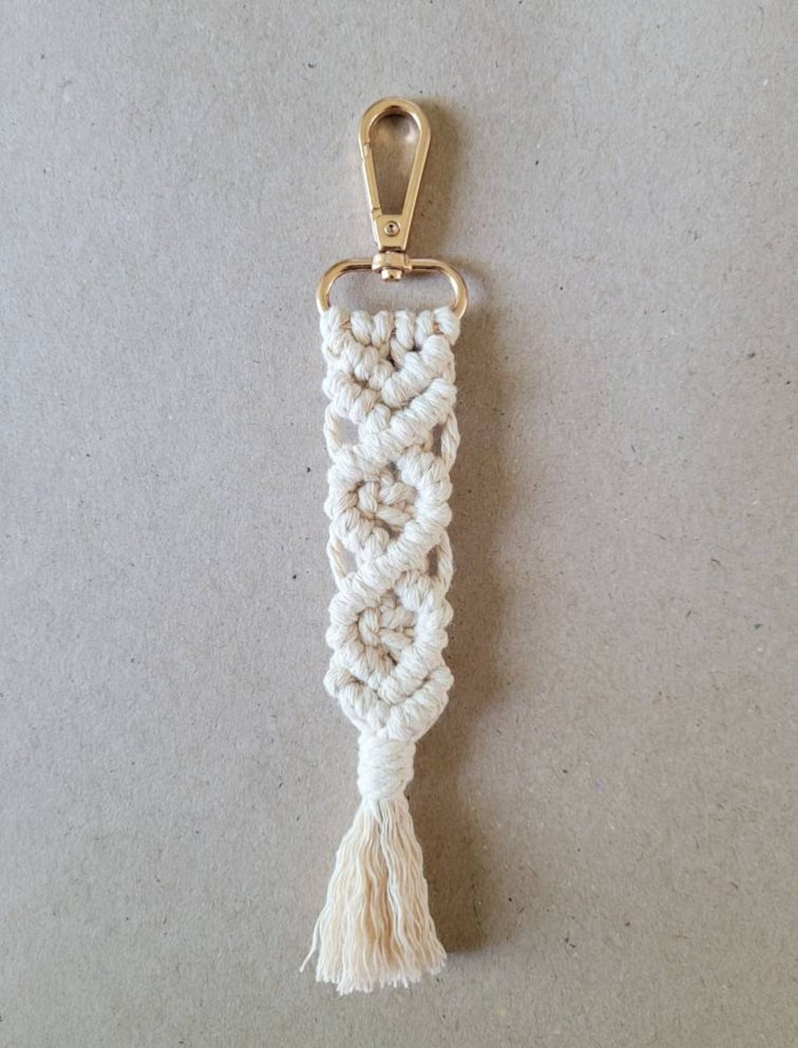 Handcrafted Macramé Keychain Macrame macrame keychains Etsy