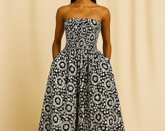 Fémoré Àyíká – The Embrace of Wholeness Strapless Gown