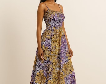 Fémoré Adùn – The Garden Radiance Maxi Dress