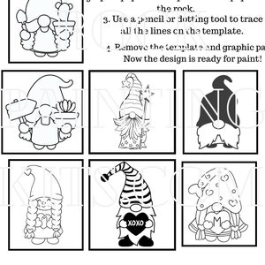 Gnome Templates - Rock Painting