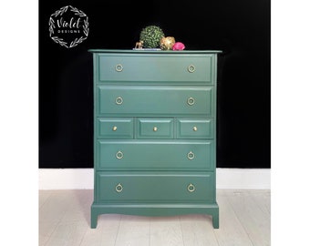 Refurbished Stag Tallboy Drawers Sideboard Vanity Dresser PLEASE READ DESCRIPTION