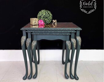Refurbished Vintage Nest of tables READ DESCRIPTION