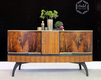 Refurbished Beautility MCM 1960s Cocktail Drinks Cabinet Bar PLEASE READ Description