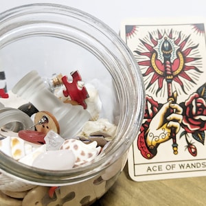 Crow Core| Crow Confetti | Goblin Core | Trinkets | 1 Spoon is Aprox 100 g | Oddities | Curiosities | Treasures | D&D | Witchy | Trinket Mix