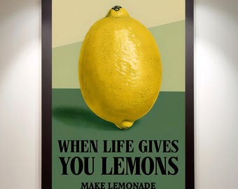 When Life Gives You Lemons png - limonade png - citroen png - citroenen png - limonade maken png - digitale prints downloaden -