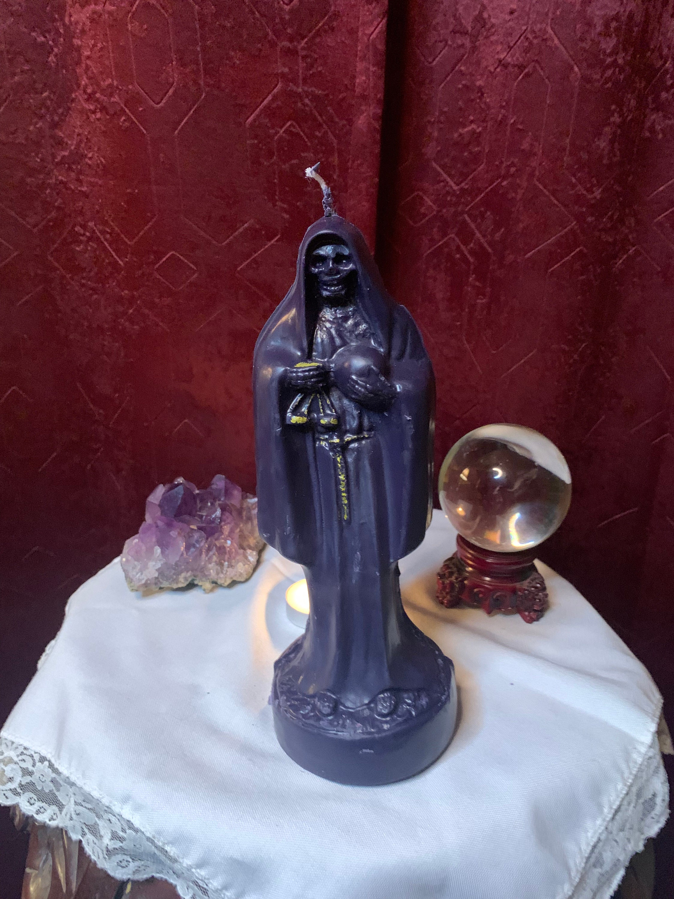 Gran vela de Santa Muerte vela ritual de hechizo vela vela de | Etsy