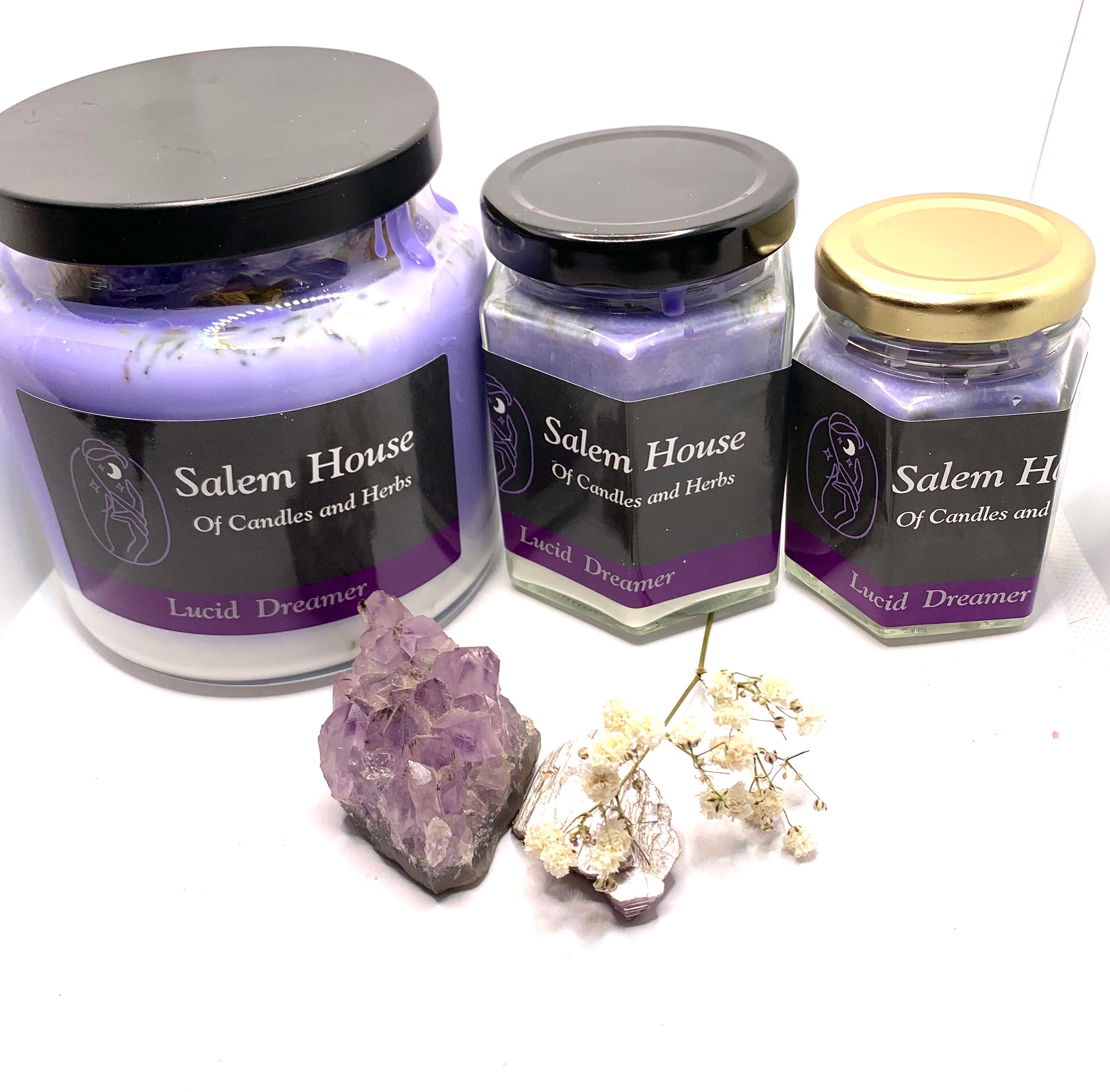 Lucid Dreamer Candle Lucid Dream Scented Jar Candle With Herbs Etsy