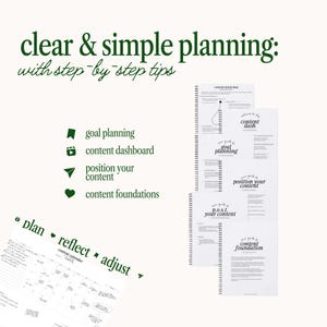Social Media and Blogging Content Planner for Creators, Social Media Managers, Businesses - Undated Spiral Bound Physical Planner image 4
