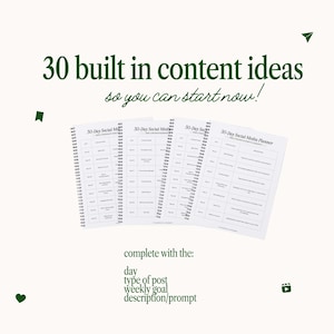 Social Media and Blogging Content Planner for Creators, Social Media Managers, Businesses - Undated Spiral Bound Physical Planner image 6