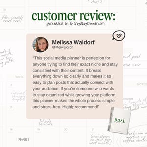 Social Media and Blogging Content Planner for Creators, Social Media Managers, Businesses - Undated Spiral Bound Physical Planner image 11
