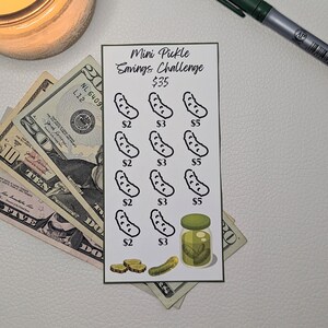 Mini Pickle Savings Challenge | For A6 Envelopes | Cash Envelopes | Monthly Savings