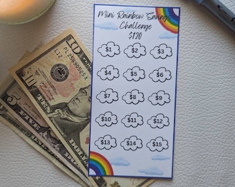 Mini Rainbow Savings Challenge | For A6 Envelopes | Cash Envelopes | Monthly Savings