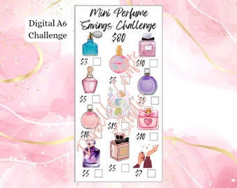 Mini Perfume Savings Challenge | For A6 Envelopes | Cash Envelopes | low-income Savings
