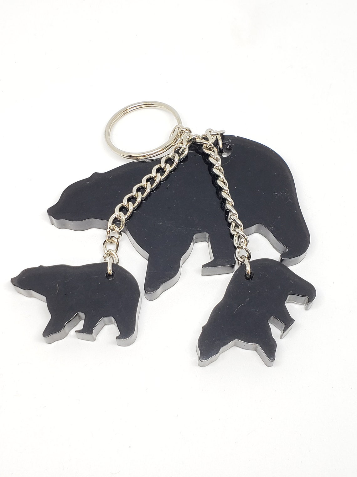 Black Bear Keychain Etsy