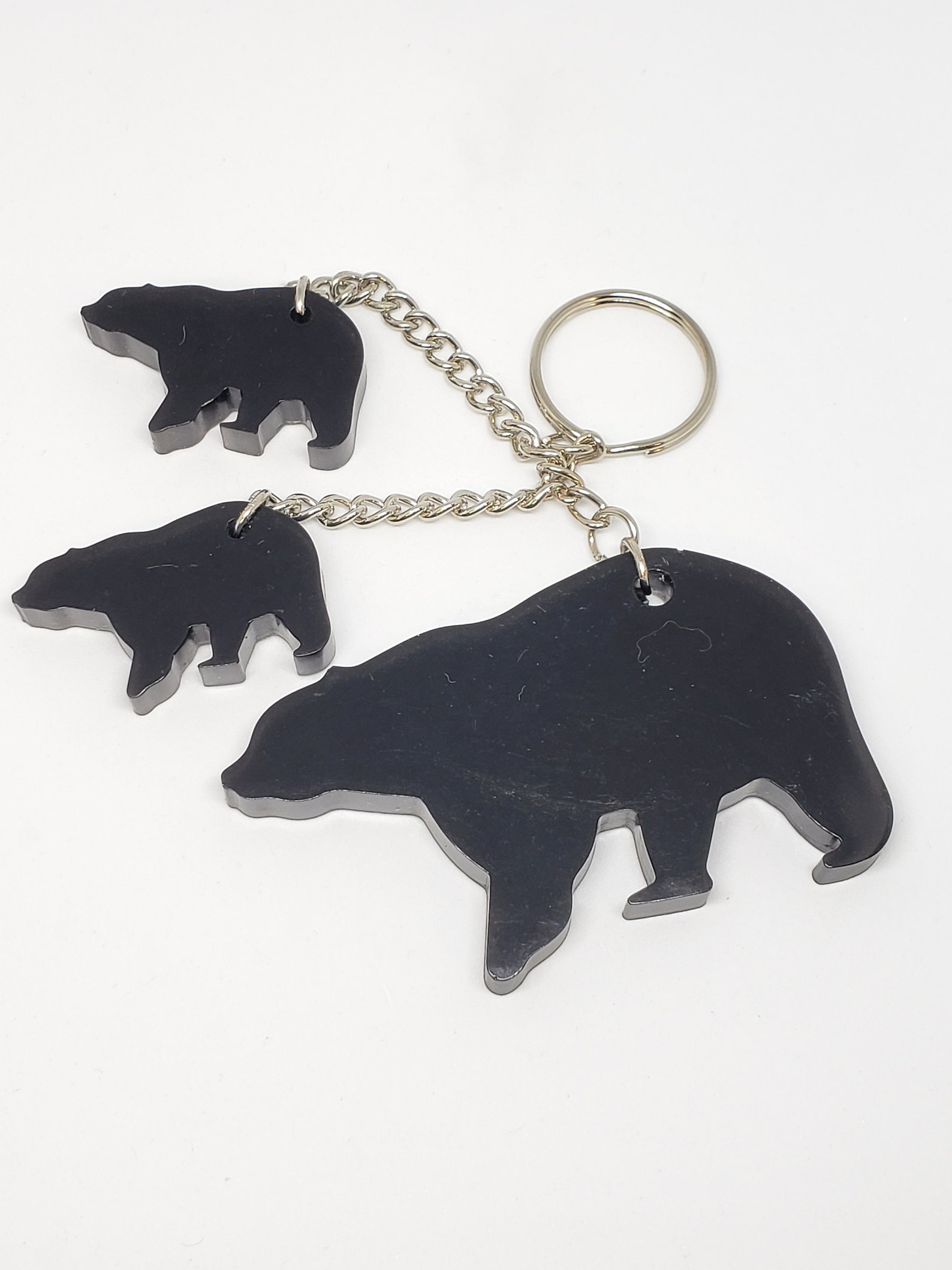 Black Bear Keychain Etsy