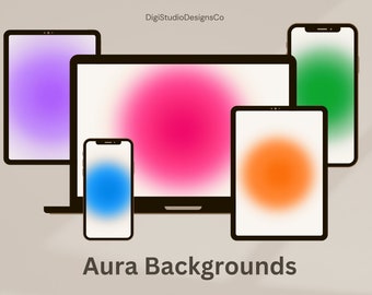 Aura Background | Screensaver | Wallpaper | App Covers | Digital Download- Aura