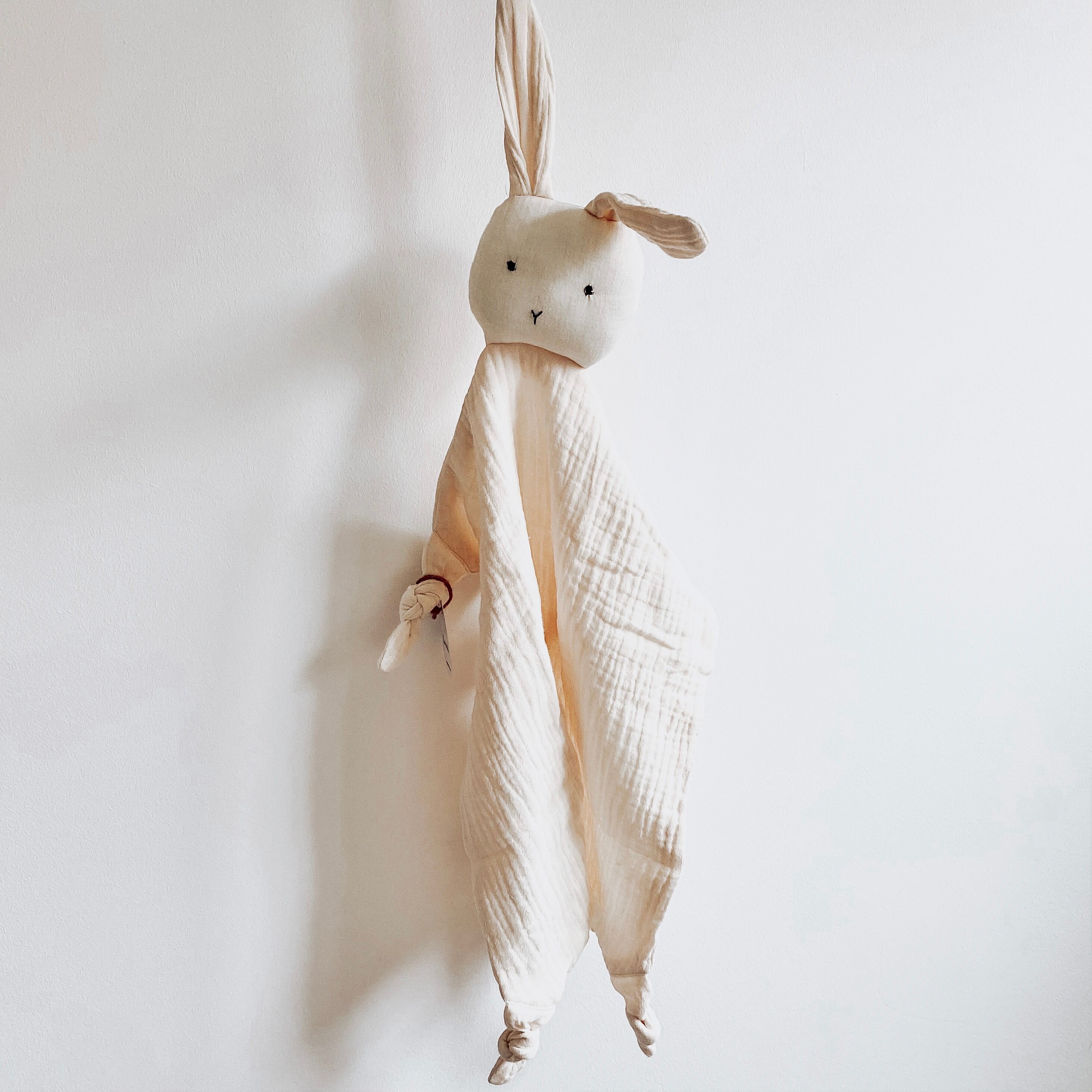 100 organic Muslin Cotton baby bunny Comfort blanket Snuggle Etsy