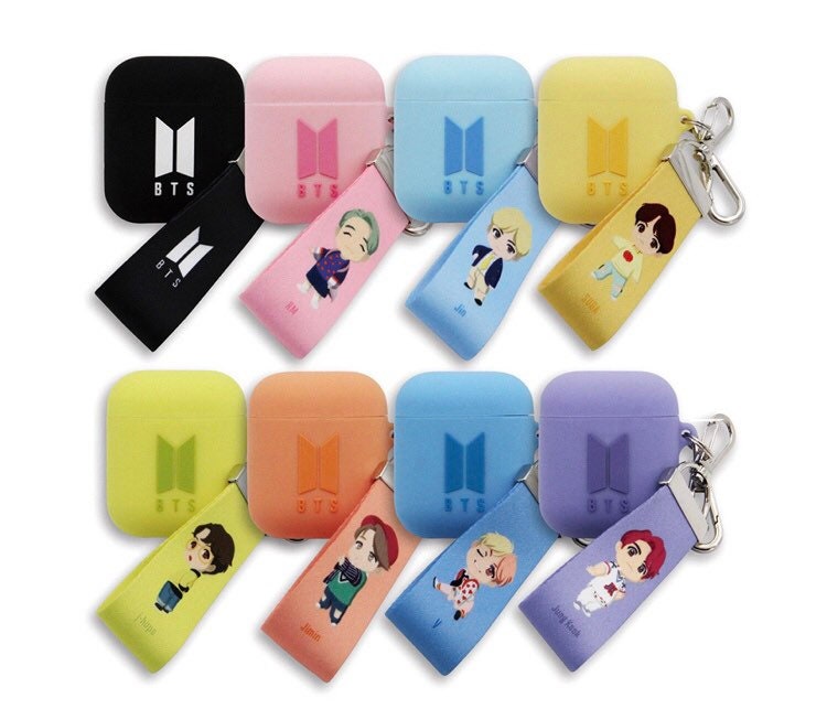 BTS Airpod Case with keyring Airpod Case Silicone BT21 Etsy