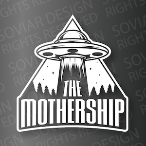 The Mothership Vinyl Decal Transfer Sticker