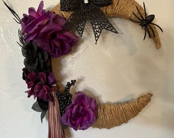 Witchy crescent moon decor