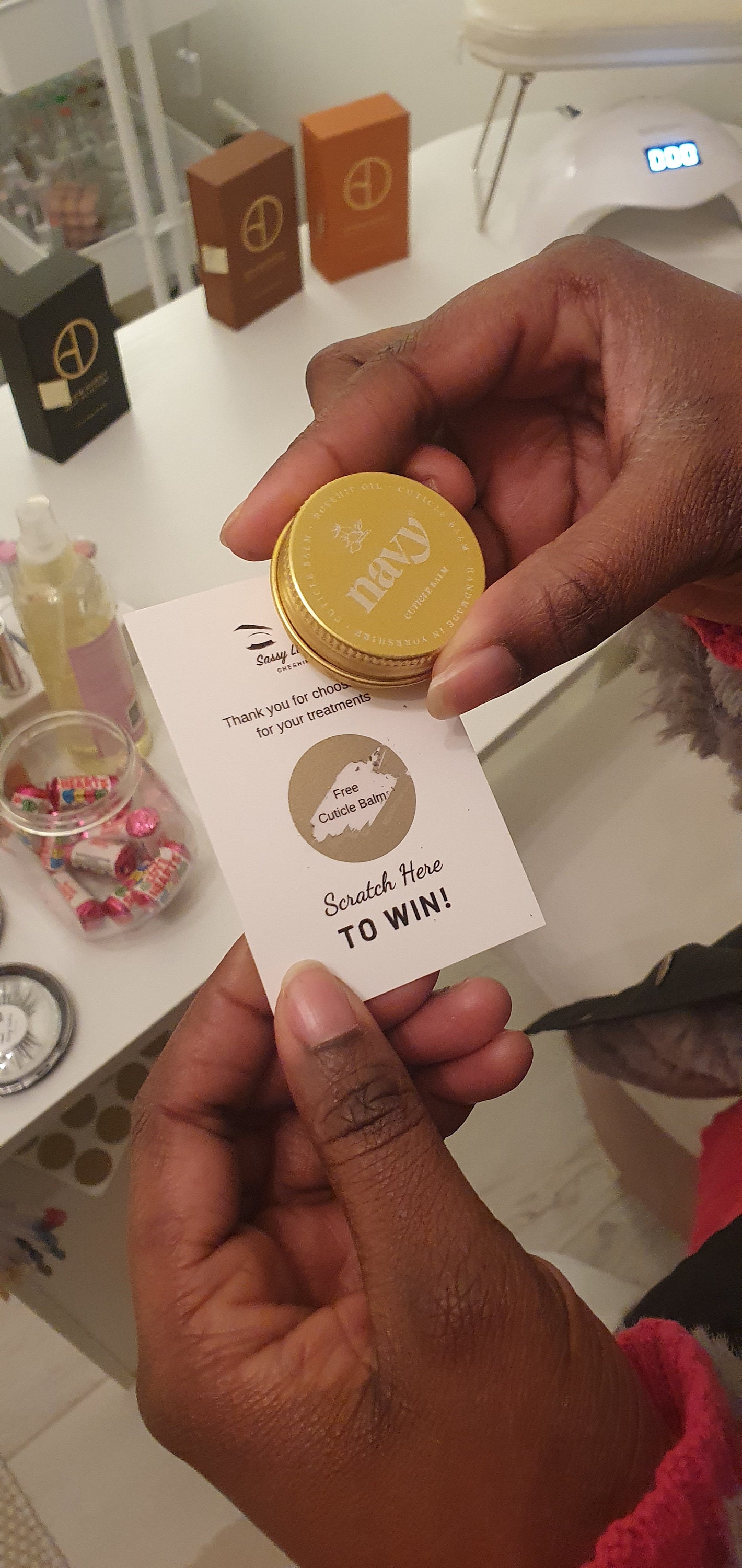 Scratch Card Template on Canva for 50 Scratch Cards. Business/ Salon ...