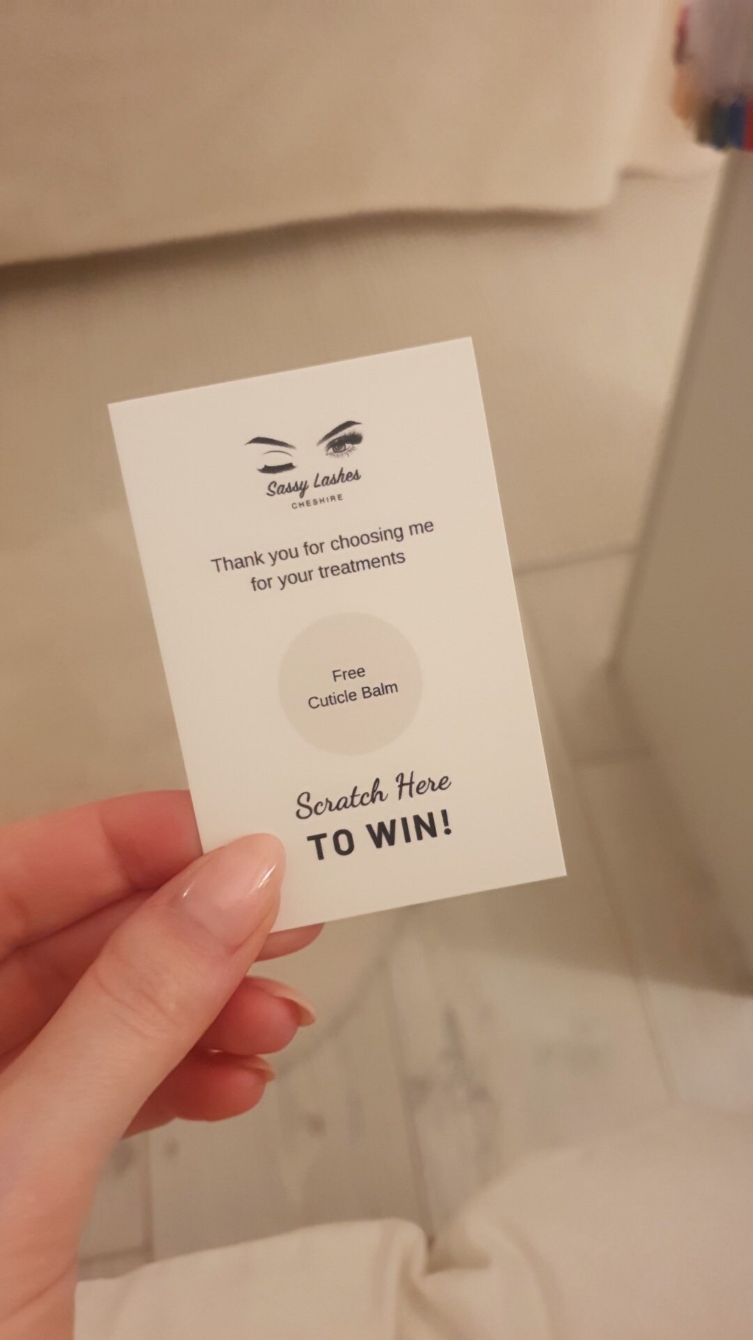 Scratch Card Template on Canva for 50 Scratch Cards. Business/ Salon ...