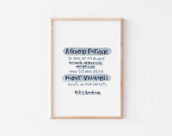 Father Quote Print | Christian Dad Print | New Dad Print | Print For Him | Print for Dad | Dad Quote | Gift For Dad | Dad Birthday Gift