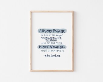 Father Quote Print | Christian Dad Print | New Dad Print | Print For Him | Print for Dad | Dad Quote | Gift For Dad | Dad Birthday Gift