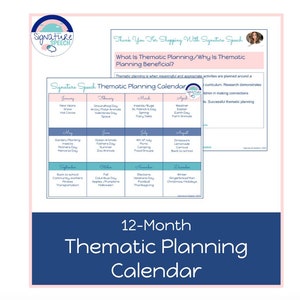 12-Month Thematic Planning Calendar