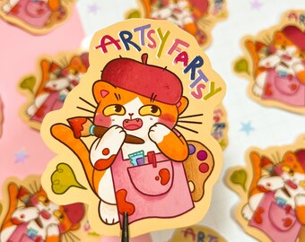 Artsy Fartsy Stickers | Japan | Cat Stickers | Cute | Kawaii | Stationary | Ghost Cat Art | Ghost Cat